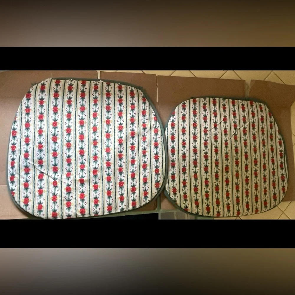 Vintage Rose Floral Seat Cushions